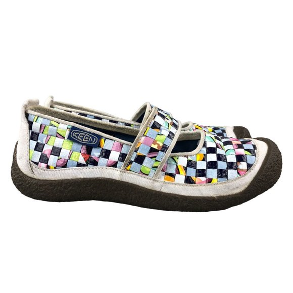Keen Shoes - Keen Women's Size 8 Harvest Rice Bag White Multi Woven Mary Jane Outdoor Shoes